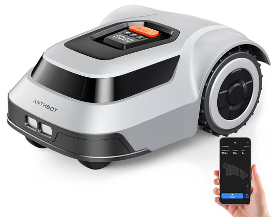 Rasenmäher Roboter Mähroboter mit Begrenzungskabel – Grasschneidemaschine, automatische Kartierung und Aufladung für 900m² Rasen, IPX6 Wasserdicht