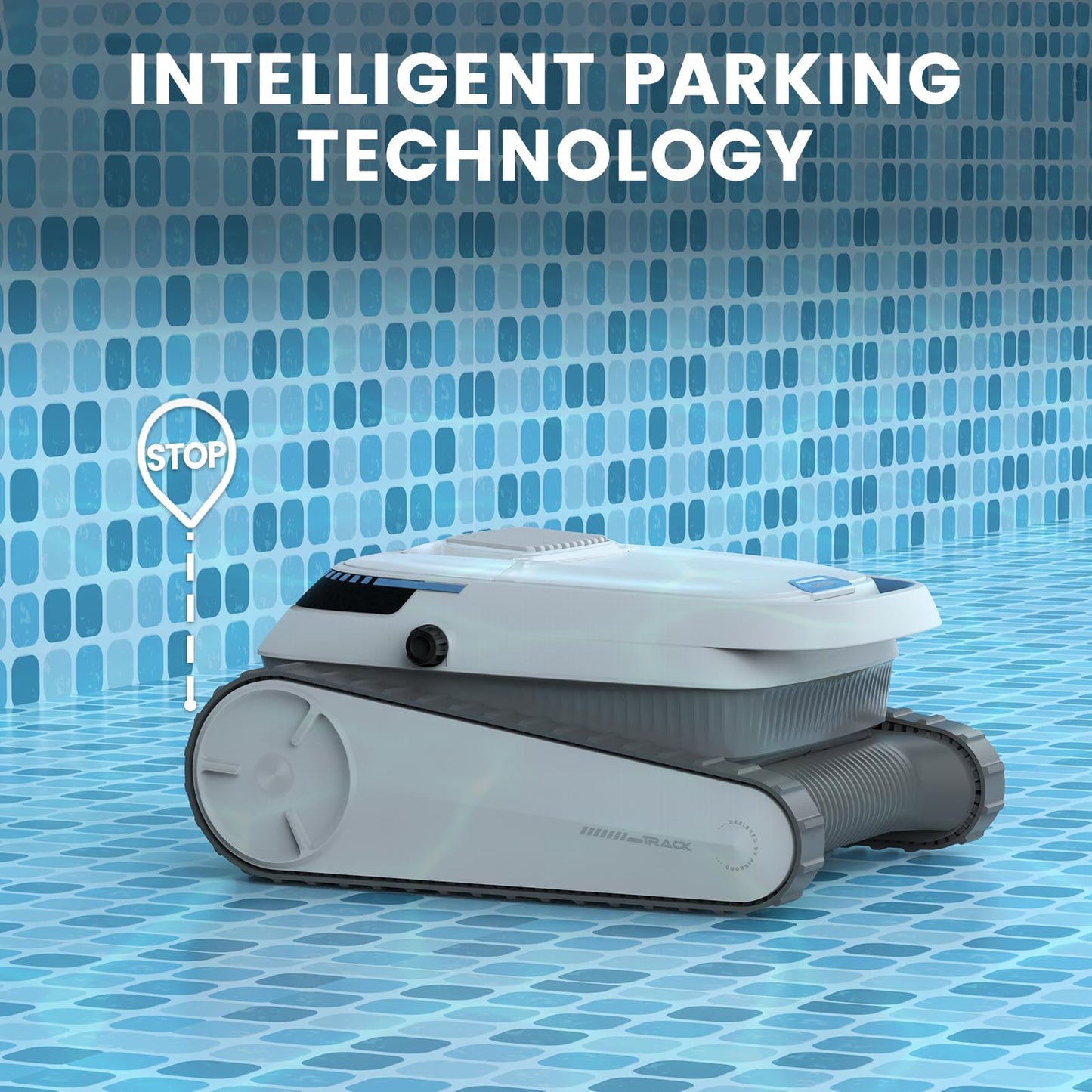 AIRROBO Poolroboter, Poolsauger Akku Kabelloser, Poolroboter Boden und Wand, Wasserlinie, Intelligenten Navigation, 120 Minuten Laufzeit, Wandklettern, Poolreiniger für Pools bis zu 170㎡, PC10