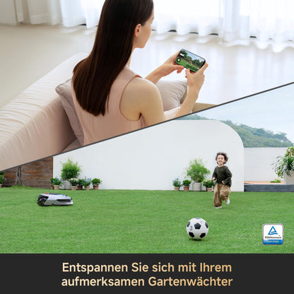 DREAME Mähroboter A2, Auto-Begrenzungseinrichtung,3000 m²,Dual-Fusion-Kartierung, OmniSense-2.0-Hindernisvermeidung, EdgeMaste-Schneidsystem, Leiser Nabenmotor, Steigung bis 26,5°, Smart-App-Steuerung