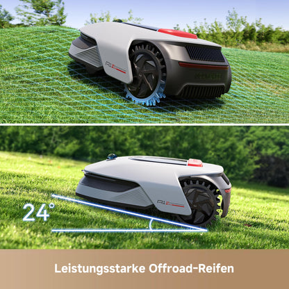 DREAME Intelligenter Mähroboter A1 Pro, Drahtloser Umfang Mähroboter, 2000m², App-Steuerung, OmniSense™ Technologie, Intuitive Zonenverwaltung, Intelligente Hindernisvermeidung, Offroad-Reifen