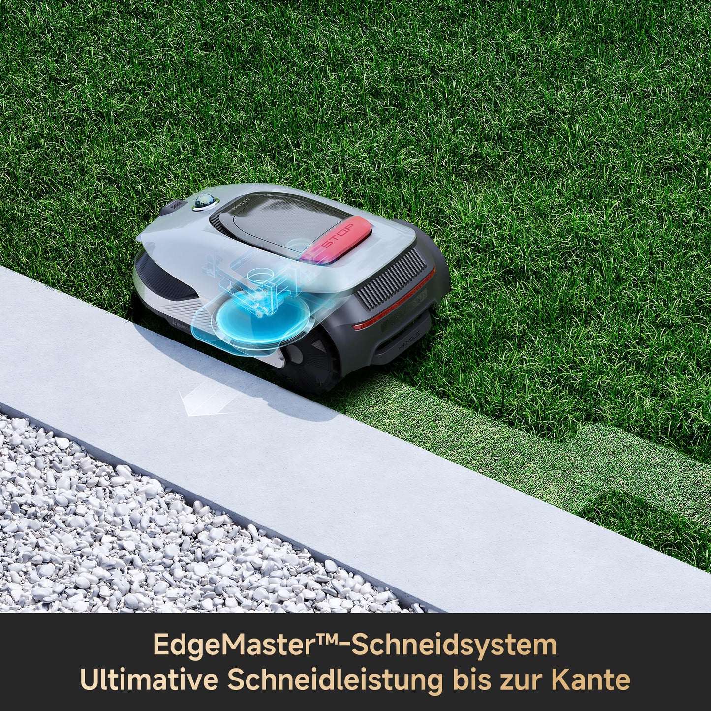 DREAME Mähroboter A2, Auto-Begrenzungseinrichtung,3000 m²,Dual-Fusion-Kartierung, OmniSense-2.0-Hindernisvermeidung, EdgeMaste-Schneidsystem, Leiser Nabenmotor, Steigung bis 26,5°, Smart-App-Steuerung
