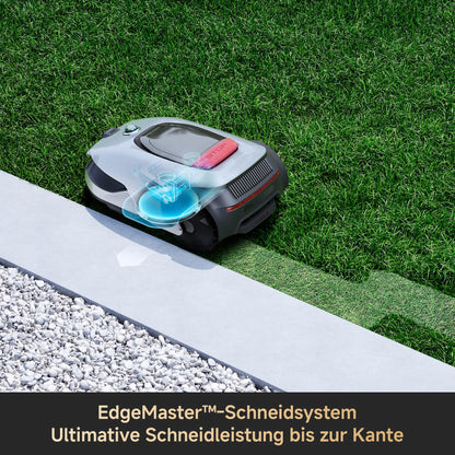 DREAME Mähroboter A2, Auto-Begrenzungseinrichtung,3000 m²,Dual-Fusion-Kartierung, OmniSense-2.0-Hindernisvermeidung, EdgeMaste-Schneidsystem, Leiser Nabenmotor, Steigung bis 26,5°, Smart-App-Steuerung